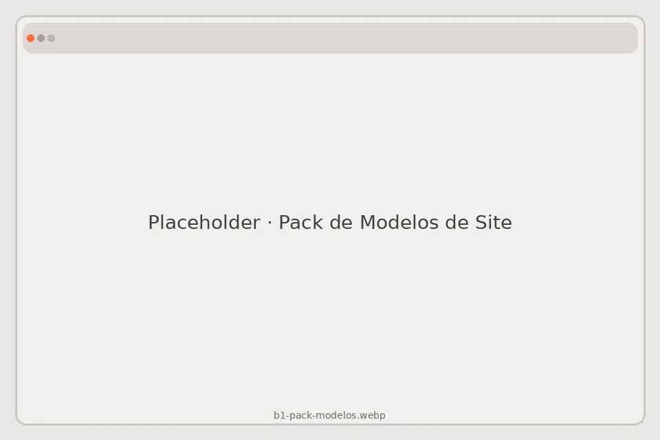 Placeholder do bônus Pack de Modelos de Site