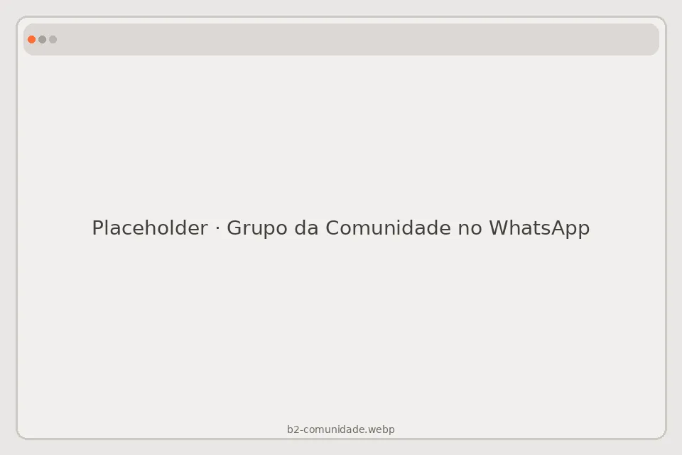 Placeholder do bônus Grupo da Comunidade no WhatsApp