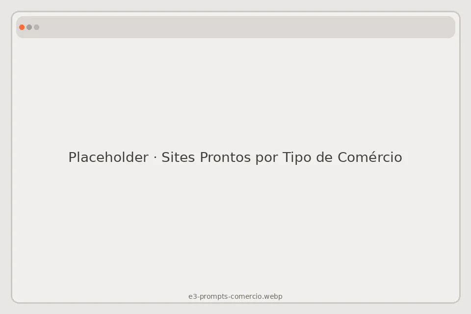 Placeholder do material Sites Prontos por Tipo de Comércio